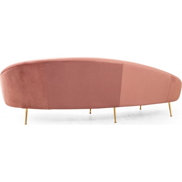 Essie divansofa - Rosa