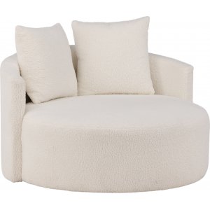Kelso 2-seters sofa - Hvit teddy