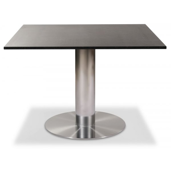Next 108 cm spisebord - Brstet stl / Marmor (Donau Granitt)