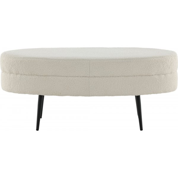 Rino sittepuff - Hvit teddy Rino sittepuff - Hvit teddy