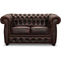 Dublin 2 -seter sofa – Okseblod skinn Dublin 2 -seter sofa – Okseblod skinn