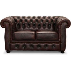 Dublin 2 -seter sofa  Okseblod skinn
