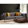 Siesta 3-seters chesterfield sofa - antrasitt