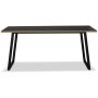 Edge 3.0 Spisebord 140x90 - Svart hytrykkslaminat (HPL)