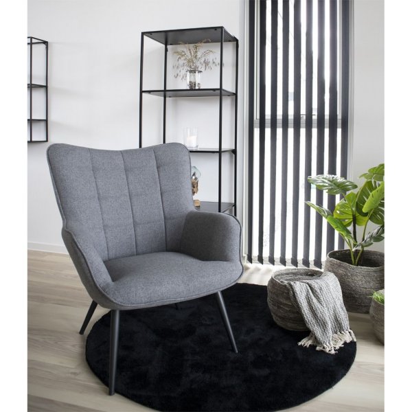 Glasgow lenestol - gr�/svart