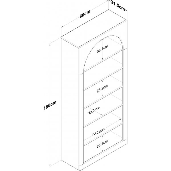 Hector bokhylle - Hvit Hector bokhylle - Hvit