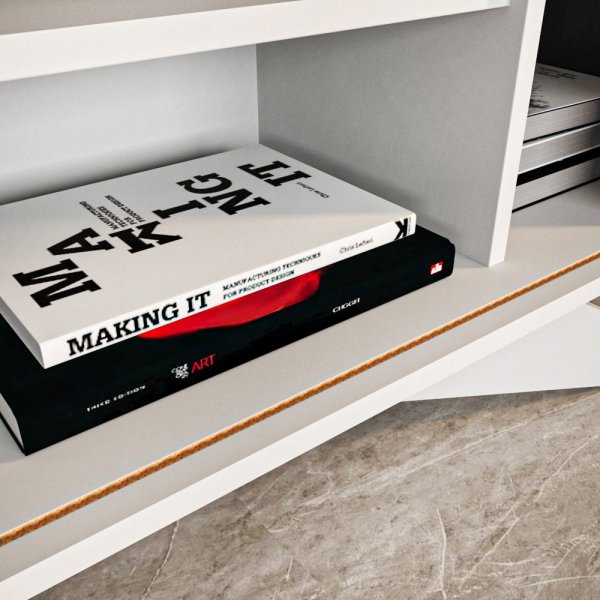 Stormy skjenk - Hvit/antrasitt Stormy skjenk - Hvit/antrasitt