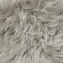 Sknsomt dobbelt saueskinn Silverbeige - 60 x 180 cm