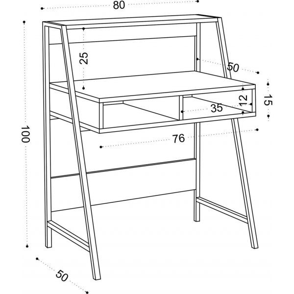 Class skrivebord - Eik Class skrivebord - Eik
