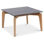 Accent stuebord 75 - Gr marmor / eik