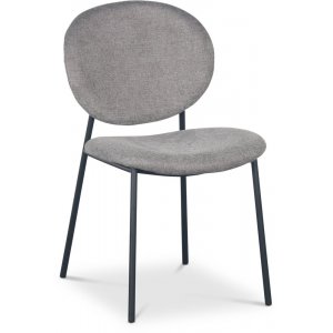 Tofta stol - Grtt stoff /svart + Mbelpleiesett for tekstiler