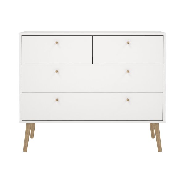 Bodo Kommode 2 + 2 - Hvit