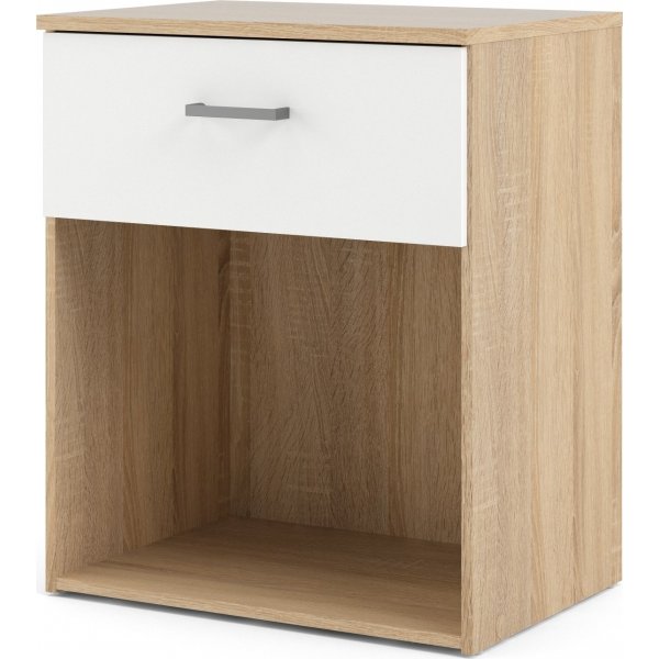 Space nattbord - Eik/hvit Space nattbord - Eik/hvit