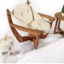 Relax lenestol - Krem + Treolje til mbler