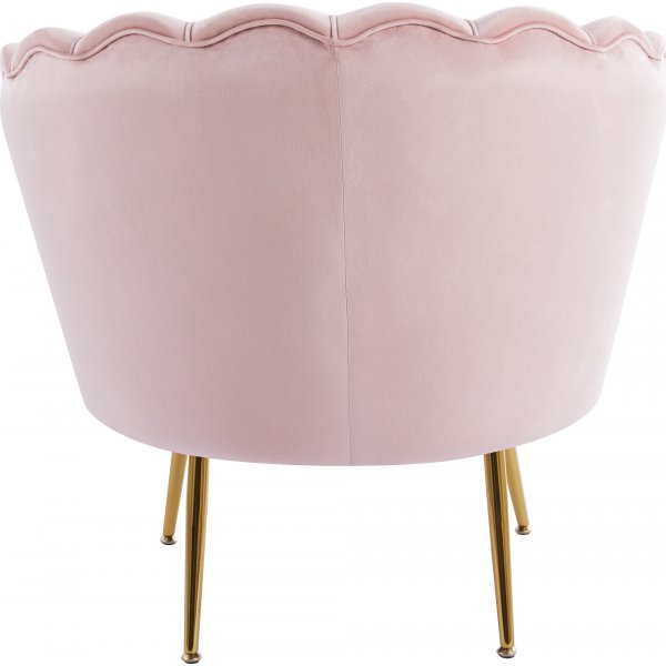 Musslan lenestol - Rosa/messing Musslan lenestol - Rosa/messing