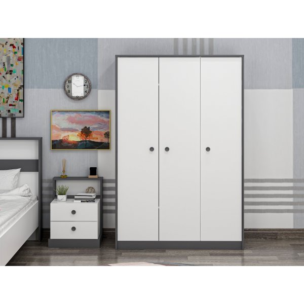 Livsgarderobe - Antrasitt/hvit Livsgarderobe - Antrasitt/hvit