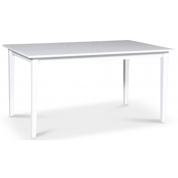 Gs spisegruppe: Bord 180 cm inkludert 6 Fr stoler med kryss - Hvit/Eik + 6.00 x Stolpute