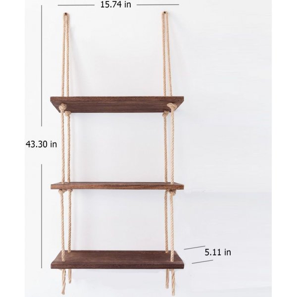 Abstrakt vegghylle 41 - Valnøtt Abstrakt vegghylle 41 - Valnøtt