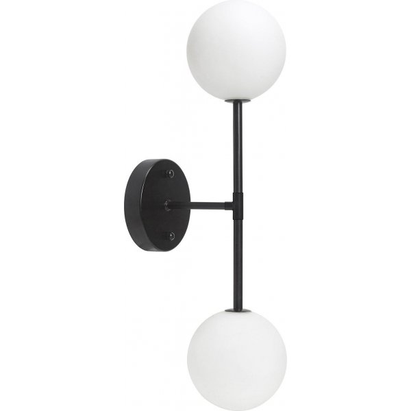 Sigma dobbel vegglampe - Sort