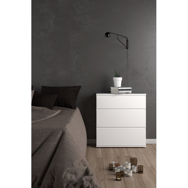 Nova kommode med 3 skuffer - Hvit