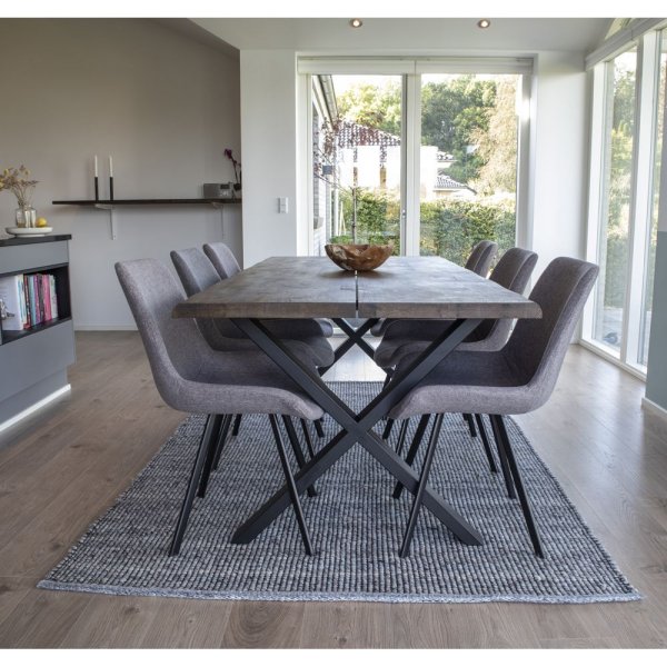 Toulon spisebord - Røkt eik - 200x95x76x4 Toulon spisebord - Røkt eik - 200x95x76x4