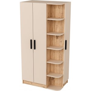 Luses garderobe - Furu/beige