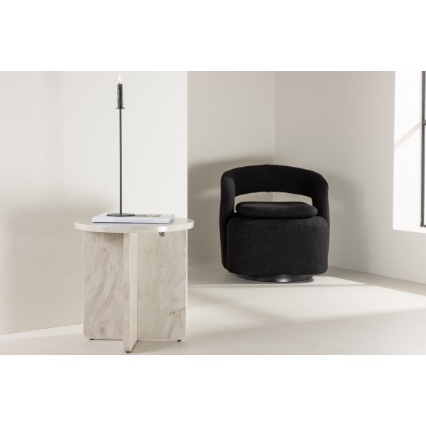 Ålesund sidebord Ø50 cm - Beige Ålesund sidebord Ø50 cm - Beige