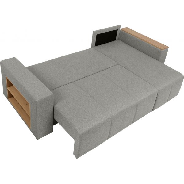 Denvo sovesofa med hyller - Grå Denvo sovesofa med hyller - Grå