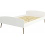 Softline seng 140 x 200 cm - Hvit