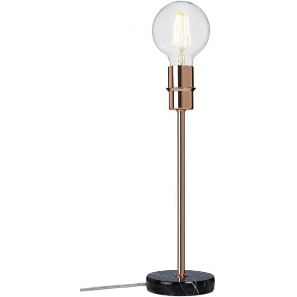 Converto bordlampe - Svart marmor/kobber