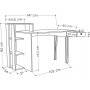 Loyd skrivebord - Eik/antrasitt