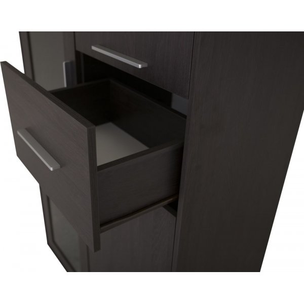 Vitrineskåp Trinidad - Svart Eik Vitrineskåp Trinidad - Svart Eik