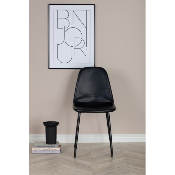 Bridge spisestol - Svart PU Bridge spisestol - Svart PU