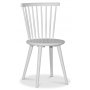 Cleo spisegruppe, rundt bord 110 cm, inkludert 4 stk. hvite Castor pinnestoler - mrk eikefiner