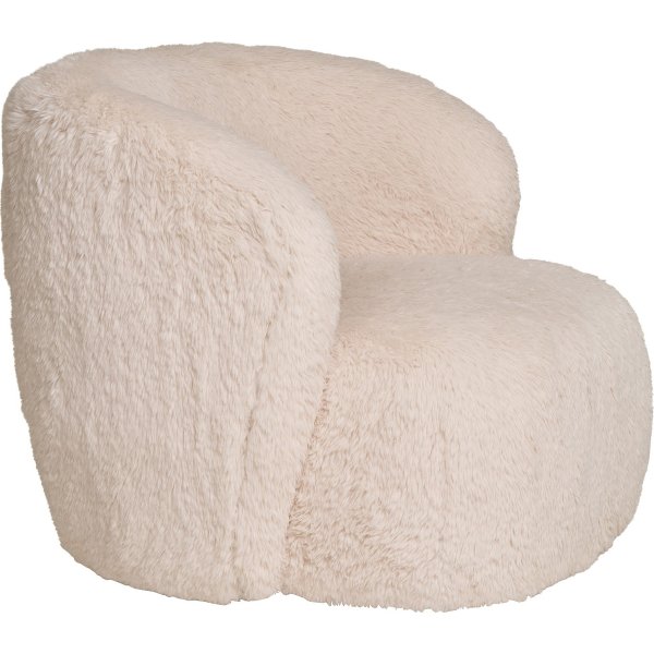 Setubal lenestol - Offwhite fuskepels Setubal lenestol - Offwhite fuskepels