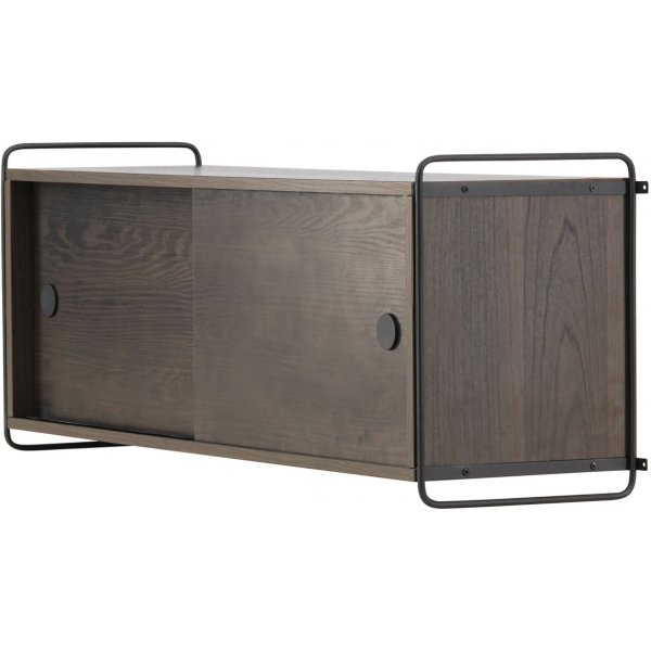 Paris veggskap 48 x 122 cm - Sort/Mocca Paris veggskap 48 x 122 cm - Sort/Mocca