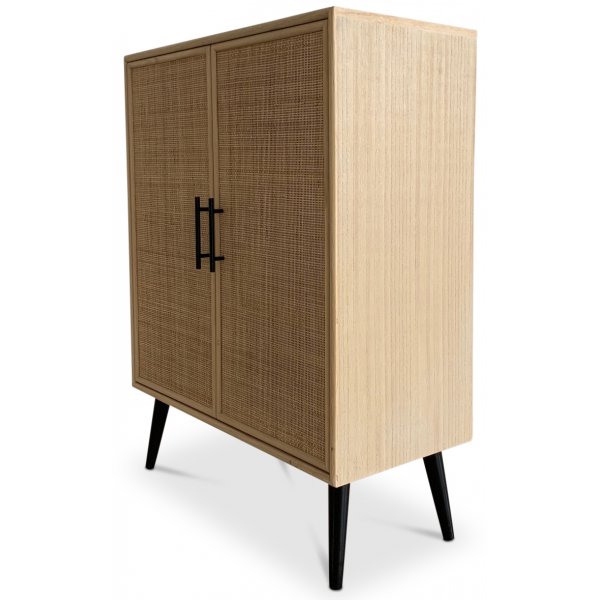 React skap - Rotting / Svart + Tekstilrens for mbler