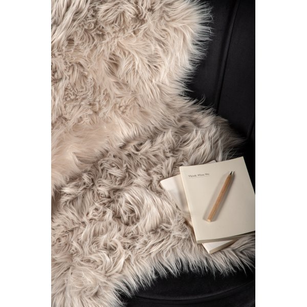 Katy fold 60 x 90 cm - Beige fuskepels