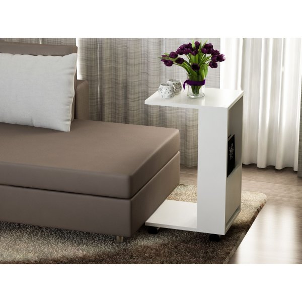 Afitab sidebord - Hvit