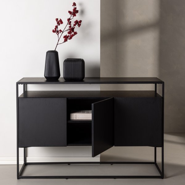 Kingsport avlastningsbord 120 x 45 cm - Sort Kingsport avlastningsbord 120 x 45 cm - Sort