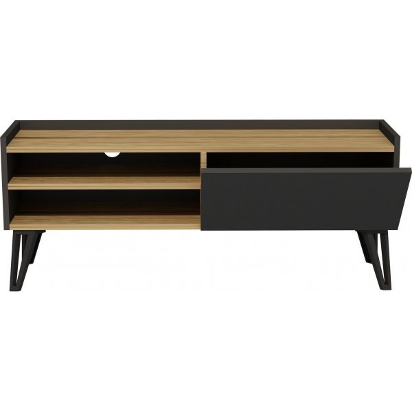 Veronica mediebenk - Eik/antrasitt Veronica mediebenk - Eik/antrasitt