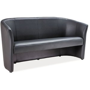 Charity 3-seters sofa - Svart (PU)