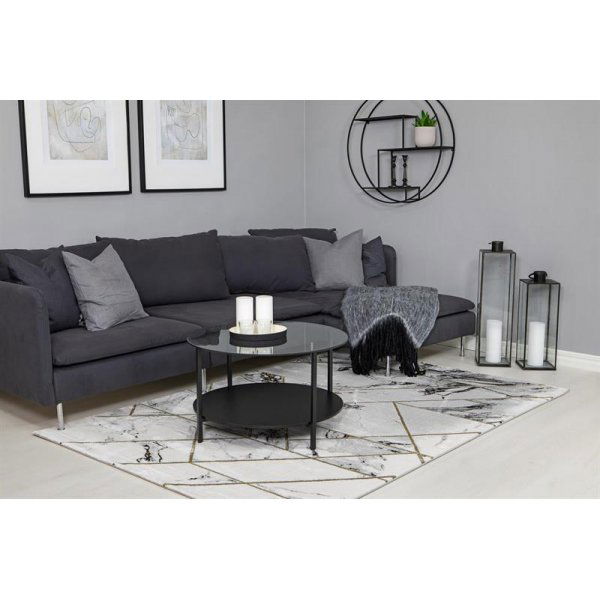 Maskinvevd teppe Diamond Marble - Gull Maskinvevd teppe Diamond Marble - Gull