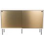 Volume sidebord 132 cm - Hvit/messing