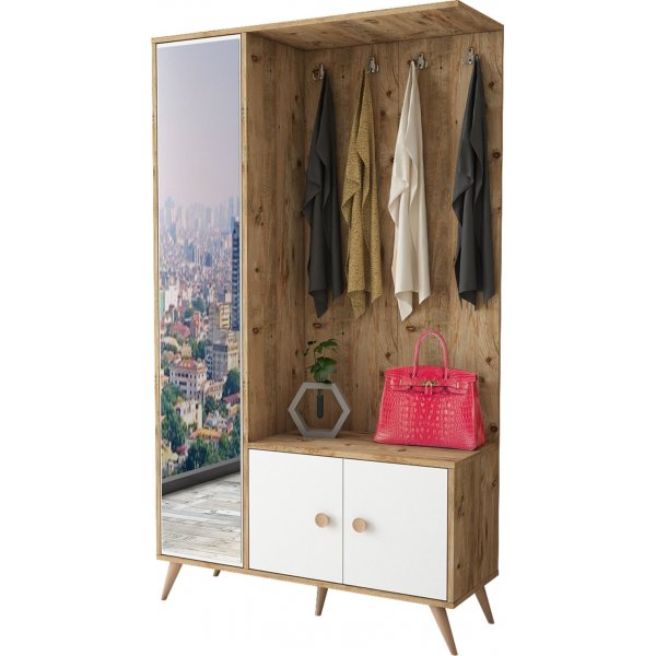 Vilamo gangmøbel - Furu/hvit Vilamo gangmøbel - Furu/hvit