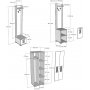 Asimo kleshenger 130 x 44,6 x 183 cm - Hvit