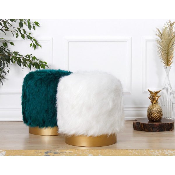 Lovett puff - Hvit Lovett puff - Hvit