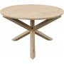 Rundt Salt spisebord i gr teak - 120 cm i diameter