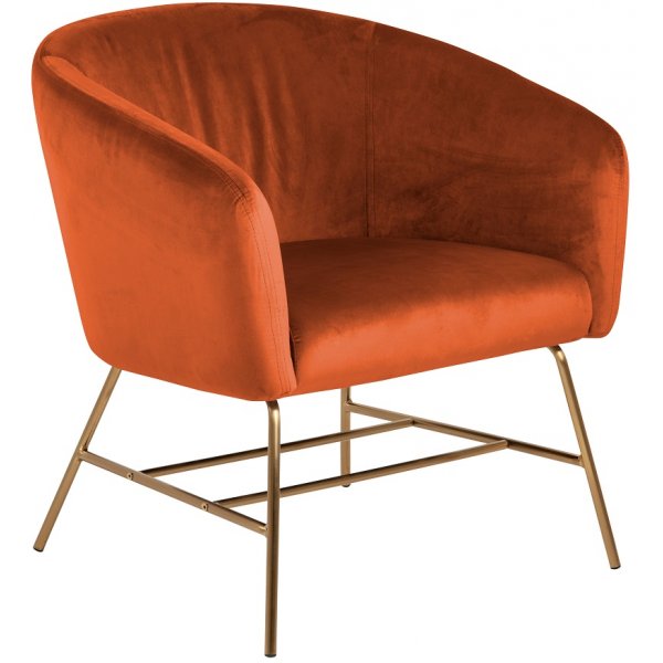 Glasgow lenestol - Oransje / Messing
