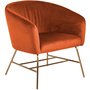 Glasgow lenestol - Oransje / Messing